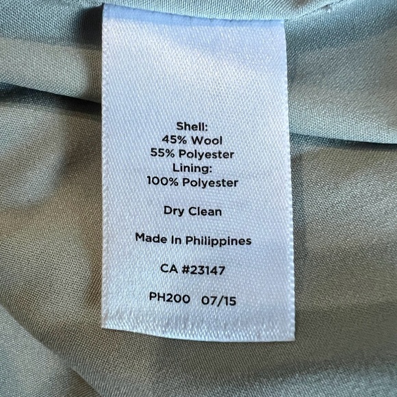 Talbots Pink and Gray Wool Blend Houndstooth Pencil Skirt - size 6 - Picture 6 of 6